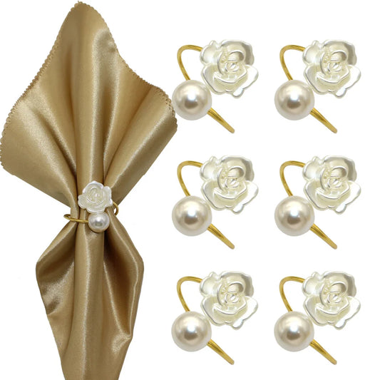 Porta-Guardanapo Flor de Pérola